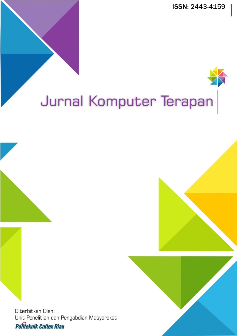 					View Vol. 4 No. 2 (2018): Jurnal Komputer Terapan November 2018
				